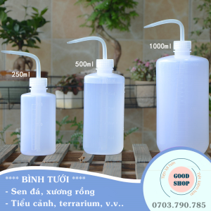 [HCM]Bình [Loại 250ml - 500ml & 1000ml] tưới cây sen đá xương rồng tiểu cảnh