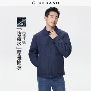 Giordano Beau Monde Men Multi-pocket quilted lining jacket Free Shipping 13076849