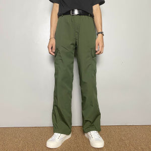 Dritto Celana Cargo Panjang Basic - Long Pants Cargo Reguler Fit - Army