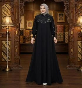 Vioni Dress Crinkle Airflow Premium Akses Mutiara Dres Kondangan Terbaru 2023