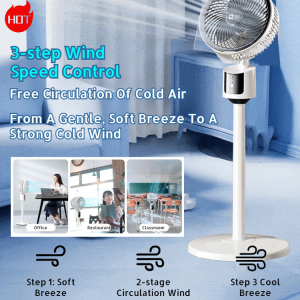 Floor-standing air circulation fan silent air volume remote control energy saving floor-standing air circulation fan student dormitory USB interface