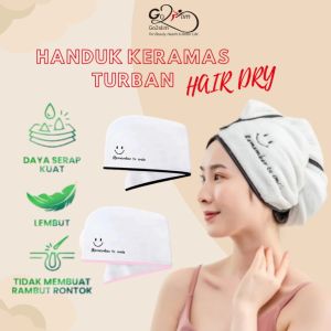 GO2SLIM Handuk Turban Keramas Cepat Kering Microfiber Magic Towel Rapid Dry Hair Turban