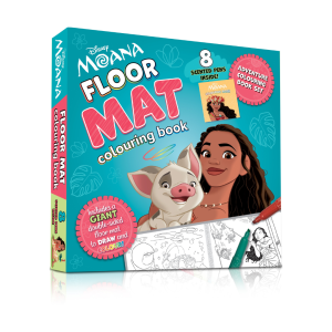 Disney Moana Colouring Book For Kids To Draw & Colour Giant Floor Mat Box Set