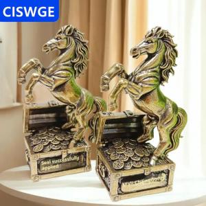 [COD] CISWGE AUTOPARTS 1pcs Zodiac ngựa Tượng trang trí quà tặng Brass Ngựa phong thủy bức tượng nhỏ thủ công văn phòng trang trí nội thất phụ kiện