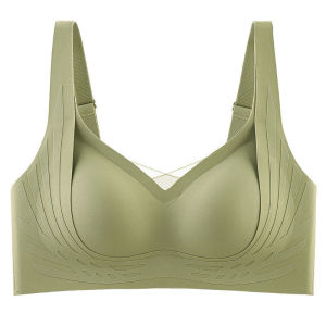 【SINGABRALETTE】Push Up Bra Wireless Seamless Plus Size Bra Lightweight Anti-Sagging Support Full Cup Soft Breathable Underwear