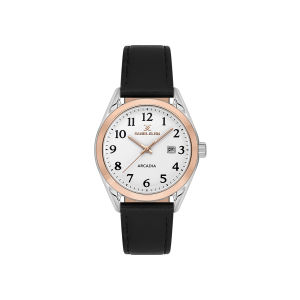 Daniel Klein Men Analog Black Leather Watch DK.1.13692