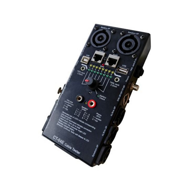 CT-04E Multi-Function Cable Tester XLR Signal Line Meter Rj45 Cable ...
