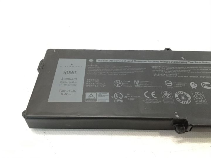 Pin Dell Alienware Area-51m R1 R2 ALWA51M-D1968W 07PWKV KJYFY 90Wh DT9XG