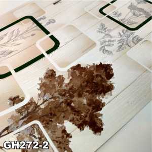 Wallpaper Dekoratif Motif Kotak Geometris Modern untuk Ruang Hijau/Tentara Hijau/Pasir Coklat 45cm x 4 Meter