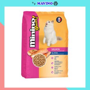 [Hoàn Tiền 10%] Hạt thức ăn khô cho mèo Minino vị cá hồi 350gram
