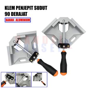 Klem Siku Corner Clamp Penjepit Sudut Frame Kaca Kayu 90 Derajat