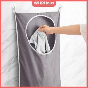 WP💓💛💖 Door Hanging Laundry Basket Wall Mounted Dirty Clothes Storage Box Household Sundries Storage Bag Storage Bag Suitable For Bathroom Toy Storage