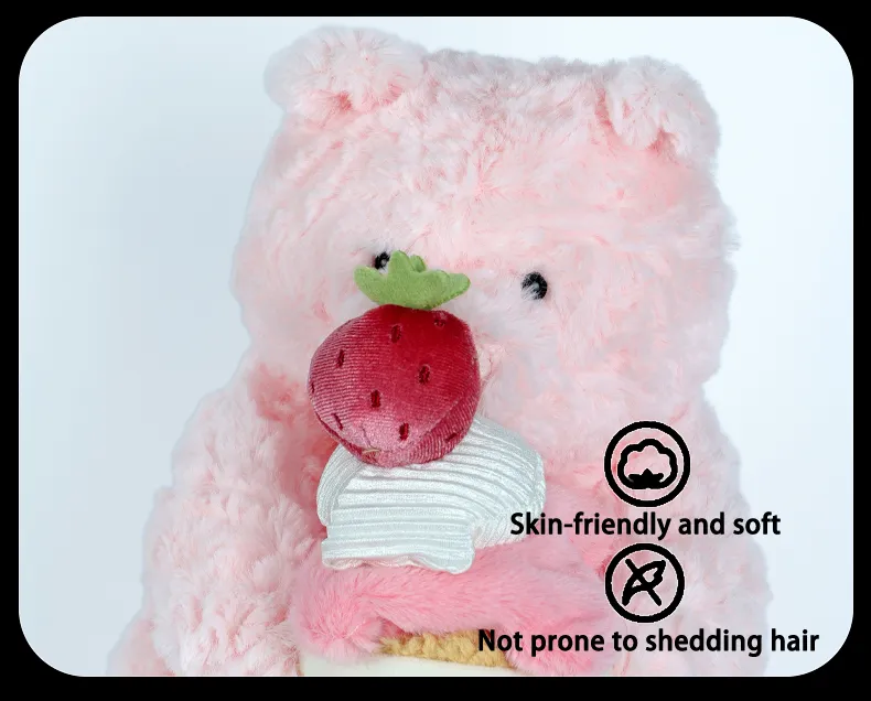 Jellycat Leola Bear Shanghai Limited Plush with Strawberry Cake