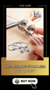 Hose Clamp Klem Selang Stainless Utk Selang Kompor Selang Air