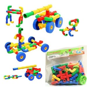 Mainan Anak Edukasi Creative Puzzle Blocks Toys Pipa besar Mainan DIY Bricks Model PIPE / mainan motorik