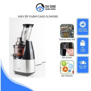 Máy Ép Chậm Caso SJW550 Máy Ép Nước Trái Cây Hoa Quả Công suất 200W Ép Nguyên Quả Tích Hợp 3 Lõi Lọc Nhập Đức Bảo Hành 12 Tháng