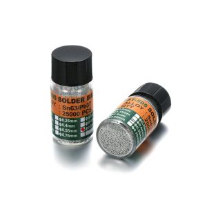 Okdeals 25000pcs/chai thiếc chất liệu 0.2-0.65mm Sn63/pb37 BGA reballing bóng bi hàn chì cho chip IC rework dụng cụ sửa chữa