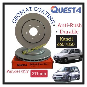 QUESTA FRONT BRAKE DISC ROTOR PERODUA KANCIL 660 850 211MM 2PCS