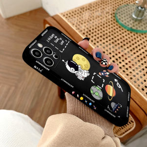 BAPAU Casing HP Vivo Y91i Soft Case Cute Little Astronot Space Premium