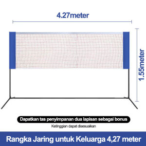 Net Badminton Net Bulutangkis / Dengan braket Net Badminton yang dapat menyesuaikan ketinggian