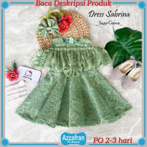 Sabrina Dress Acc Jepit/pita | Baju Brokat Anak Perempuan & Dewasa | Kostum Pesta Ulang Tahun Murah