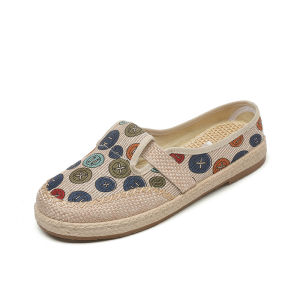 Trendy Versatile WomenS Slip-On Shoes Ethnic Style Hanfu Shoes Fashionable And Trendy Chinese-Style Shoes