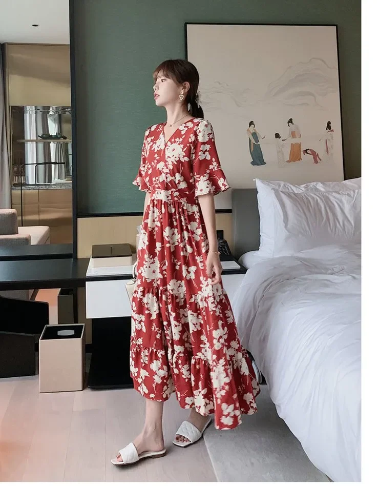 Japanese style 2025 long dress