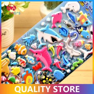 [Eleanor] Miếng dán bong bóng nổi hình cá heo cá mập miếng dán Nhật Ký miếng dán trang trí văn phòng phẩm