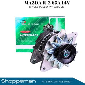 MAZDA R-2 R2 ALTERNATOR ASSEMBLY SINGLE PULLEY WITH VACUUM 65A 14V