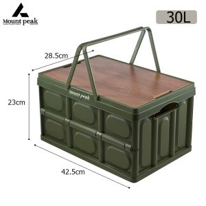 55L Outdoor Foldable Storage Box Camping Waterproof Storage Box Multifunctional Portable Storage Box