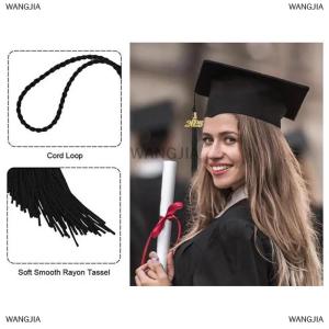 [COD] WANGJIA 2025 Academic Hat Headwear Academy Souvenir Caps Cosplay Supplies Charm Ornament DIY Fringe Graduation Dress Ceremony Hat Master