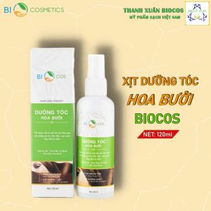 Xịt Dưỡng Chăm Sóc Tóc Hoa Bưởi BIOCOSChiết Xuất Thiên Nhiên Kích Mọc Tóc Phục Hồi Hư Tổn Và Ngăn Ngừa Rụng Tóc 120ml.