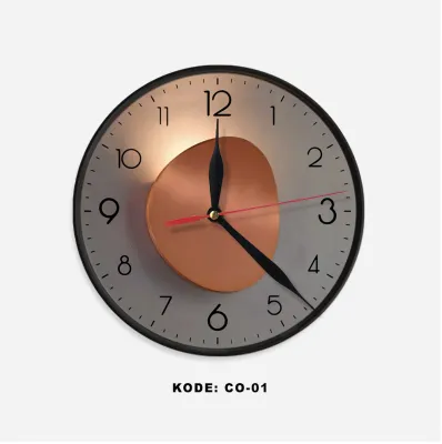 Jam Dinding 3D Lampu Wall Clock Dekorasi Vintage Ruang Kamar Minimalis Walldecor Hiasan Kaligrafi Aesthetic