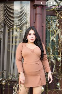 [ส่งเร็ว] C-S11 SET ชุดเซ็ต 2ชิ้น (เสื้อ+กางเกงทรงกระโปรง) ผ้ายืด (XLอก42-48” เอว 34”-48”) ชุดสาววอวบ เดรสทำงาน ชุดทำงาน ชุดเดรสสาวอวบ แฟชั่นสาวอวบ แฟชั่นผู้หญิง2022