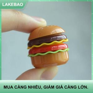 【LAKEBAO】 1 Bộ 1 6 Dollhouse Hamburger Bộ đồ ăn bữa ăn hộp mini thực phẩm chơi Tấm mô hình thu nhỏ trang trí nhà bếp Phụ kiện tự làm
