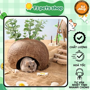 nhà gáo dừa cho hamster / chim / sóc / bò sát - T3 PETS SHOP