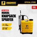 POWERHOUSE Knapsack Sprayer / Manual Agricultural Sprayer 20L 3.2 kg Disinfectant Pesticide Insecticide Garden PHI. 
