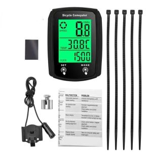 MUSASI Màn hình cảm ứng Máy tính cho xe đạp Đèn nền LCD Không dây Đồng hồ đo xe đạp không dây Chống thấm nước Đồng hồ đo quãng đường xe đạp dành cho xe đạp địa hình