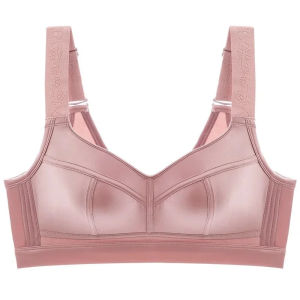 Wireless Plus Size 34-52CDE 3D Massage Cup Bra for Large Breast Gather Anti-Sagging Underwear Women Side Breast Collection