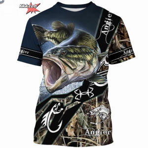 Ocean Fish 3D Pattern Printed Fashion Fishing Clothing Mens Clothing Outdoor Oversized T-Shirt T-Shirt Loose T-Shirts for Men