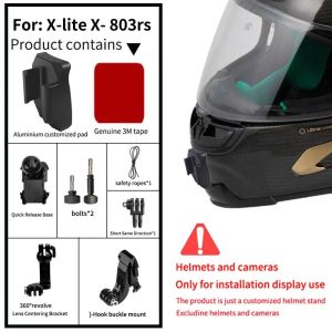 TUYU Aluminum custom motorcycle helmet chin with bracket for SHOEI AGV ARAI HJC KLIM For GoPro Insta360 OneR X2 DJI accessories