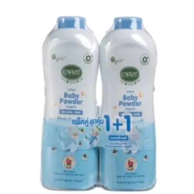 (1แถม1) Enfant Baby Powder 350g. อองฟองต์ เบบี้ พาว์เดอร์ 350กรัม.