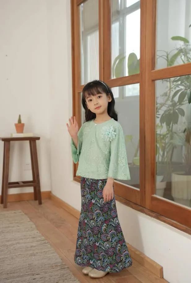 Muslimah Baju Kurung Kelawar Budak Perempuan Baju Raya Kanak Kanak