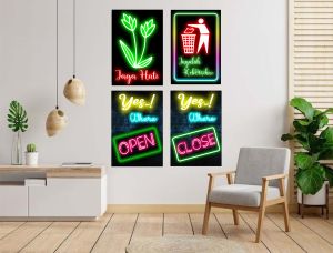Hiasan Dinding Design Neon Flex