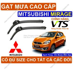 Gạt Mưa Kính Lái Silicon Cao Cấp Mitsubishi Mirage Cặp G.ạt Mưa Kính Lái Mitsubishi Mirage Có Đ.ủ Size Cho Mirage