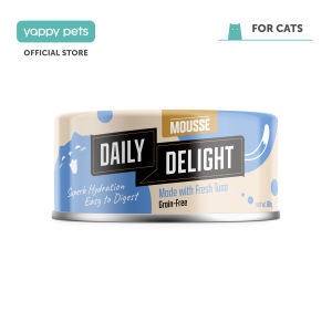 Daily Delight Grain Free Mousse Wet Cat Food 70g/80g | Meal Topper Meow Tuna Chicken