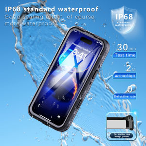 [Redpepper] IP68 Waterproof Shockproof MagSafe Phone Case For iPhone 16 15 14 13 Pro Max Plus Magnetic Cover Diving Underwater Swim Outdoor Sports