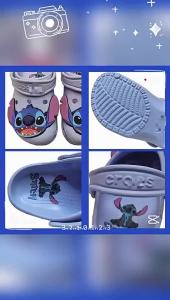 crocs Cartoon classic character Stitch childrens clogs non-slip sandals boys closed-toe slippers girls beach shoes