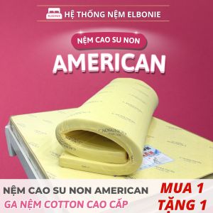 Nệm Cao Su Non American Chính Hãng - Nệm Gấp 3 Nguyên Khối Giao Siêu Tốc Toàn Quốc - Bảo Hành 15 Năm Tặng 1 Ga Cotton