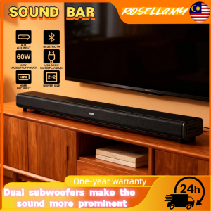 【Spot Delivery】 sound bar Speaker Sound Box  Audio HD 30W Bluetooth wireless 5.0 smart TV speaker audio home surround sound FM AUX USB HDMI ARC 3D effect Fast Shipping
